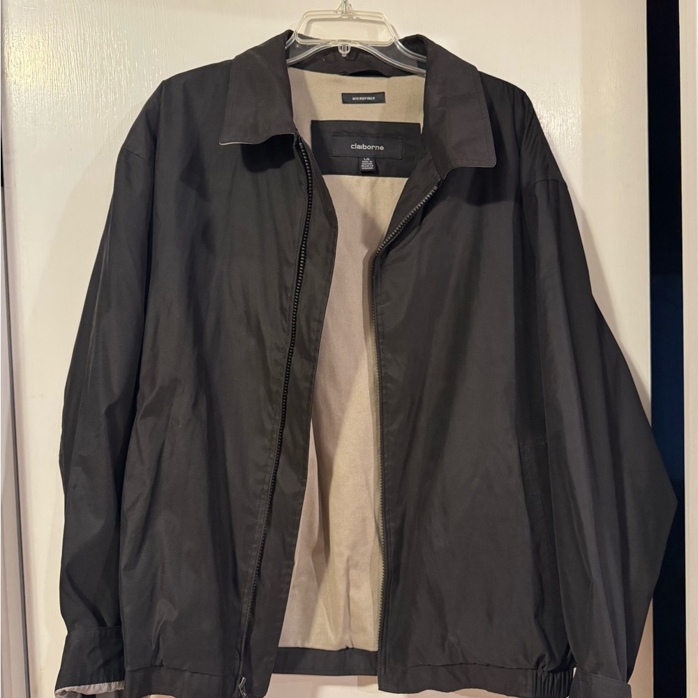 Claiborne Men's Charcoal Windbreaker